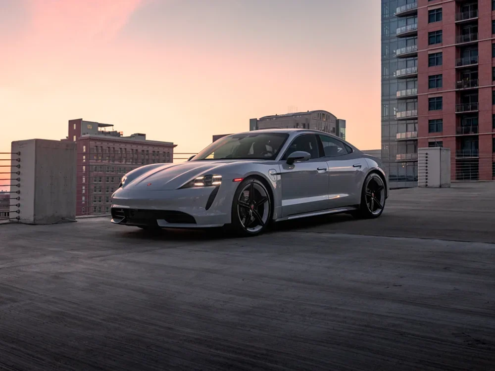 Chalk Porsche Taycan in Fort Collins CO